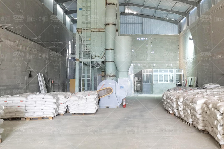 Ligne de production de broyage de carbonate de calcium de 50 000 TPY en Algérie