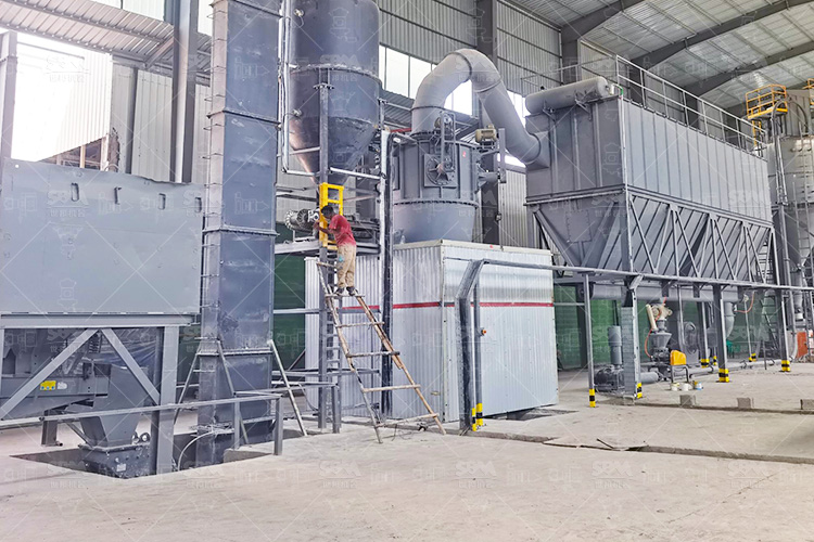 Ligne de production de broyage de carbonate de calcium lourd de 50 000 tonnes par an en Éthiopie