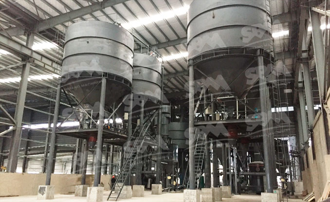 200,000TPY usine de broyage de calcaire
